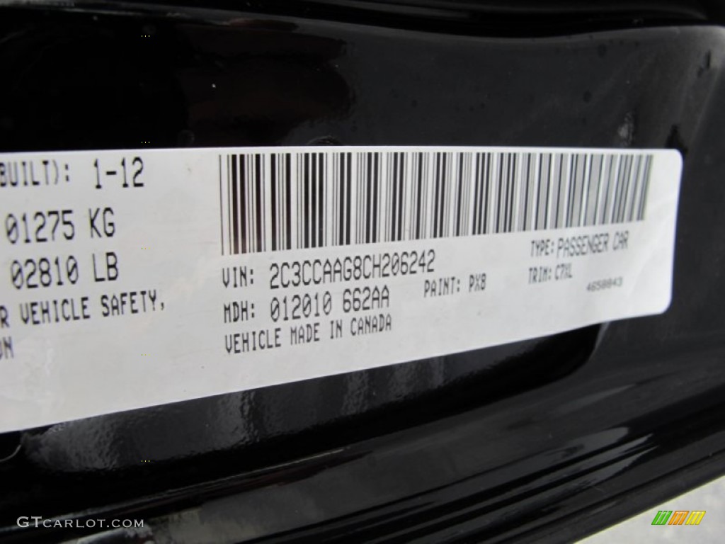 2012 300 Color Code PX8 for Gloss Black Photo #60668522