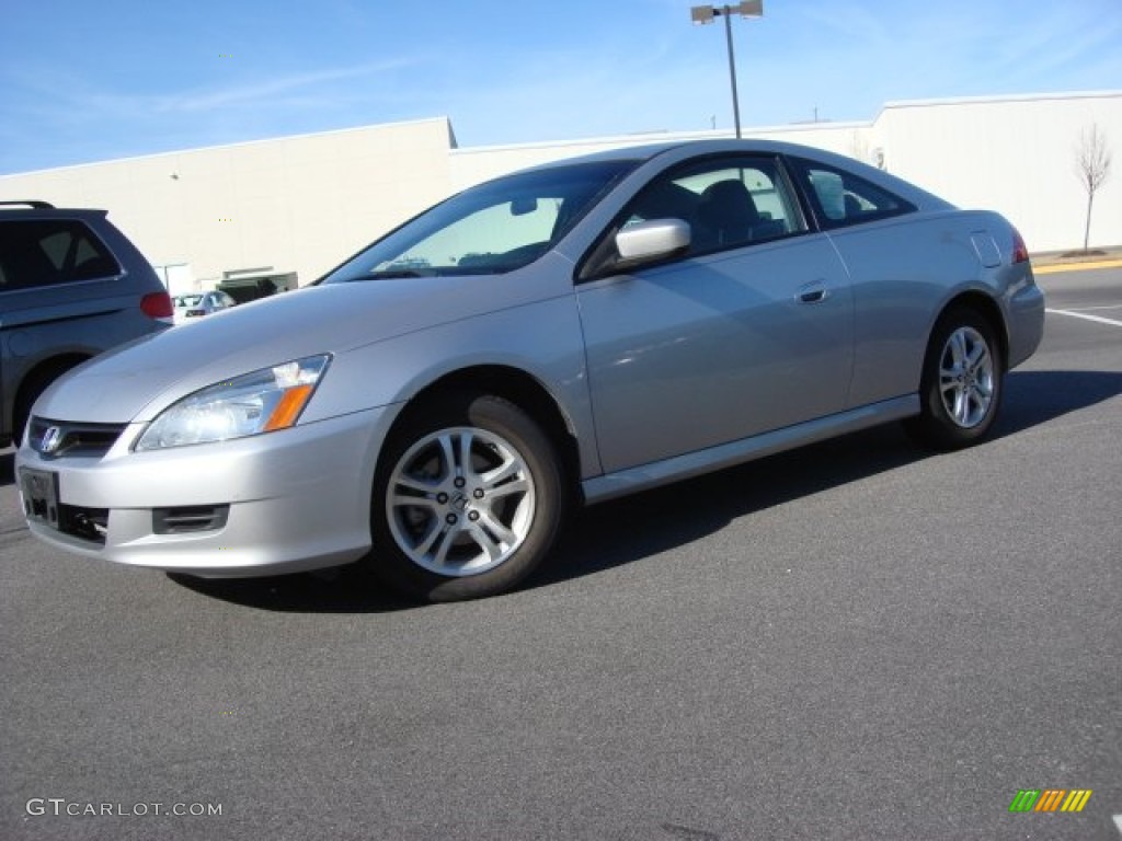 2007 Accord EX Coupe - Alabaster Silver Metallic / Gray photo #2