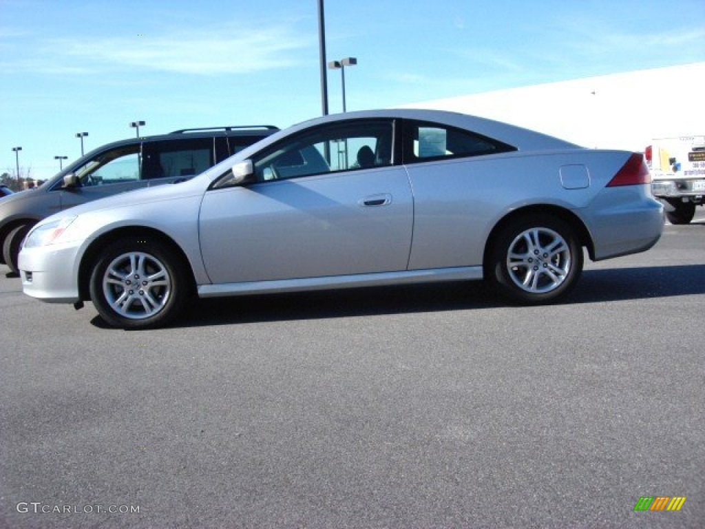 2007 Accord EX Coupe - Alabaster Silver Metallic / Gray photo #3