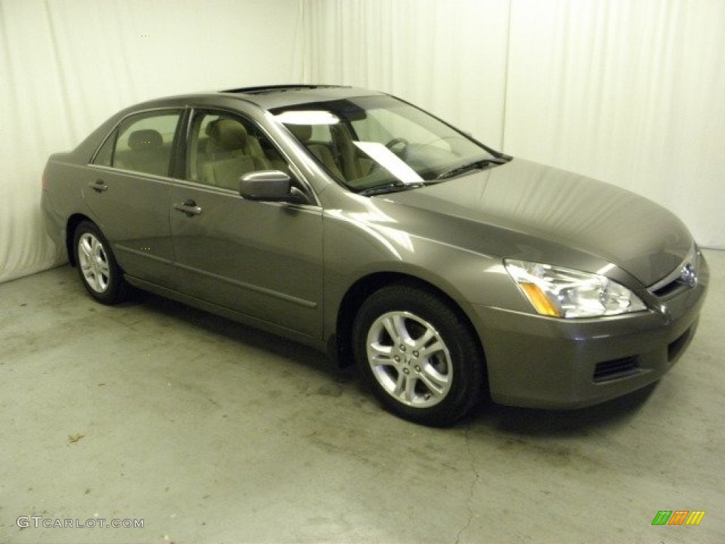 2007 Accord EX Sedan - Carbon Bronze Pearl / Ivory photo #1