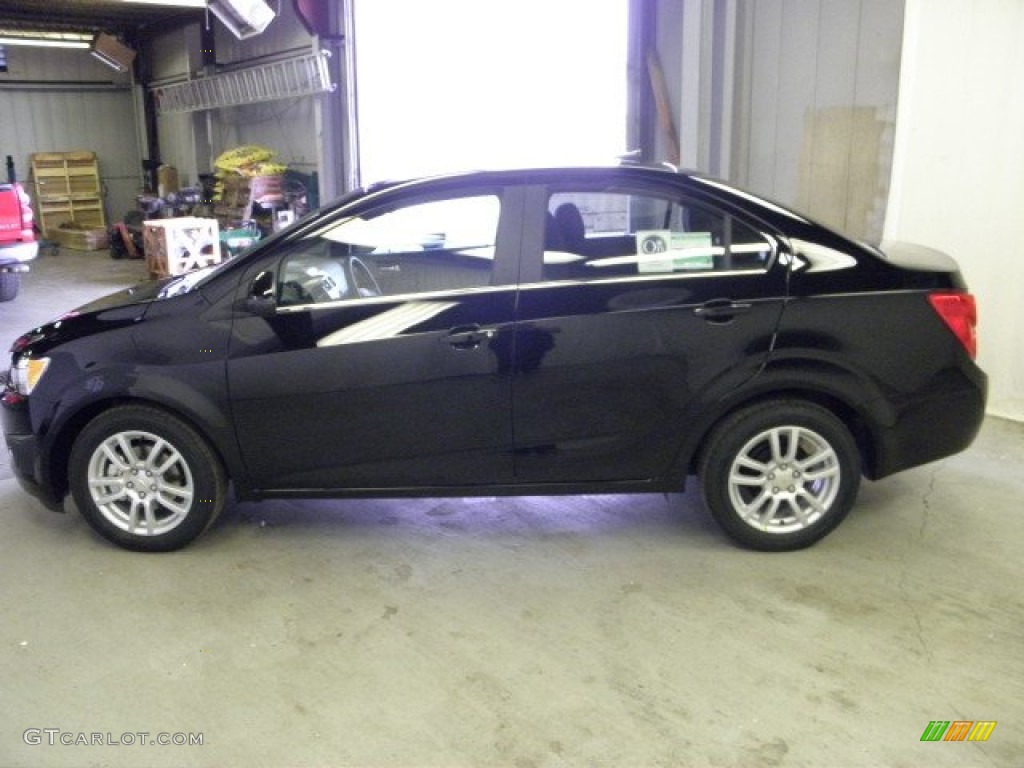 Black 2012 Chevrolet Sonic LT Sedan Exterior Photo #60670858