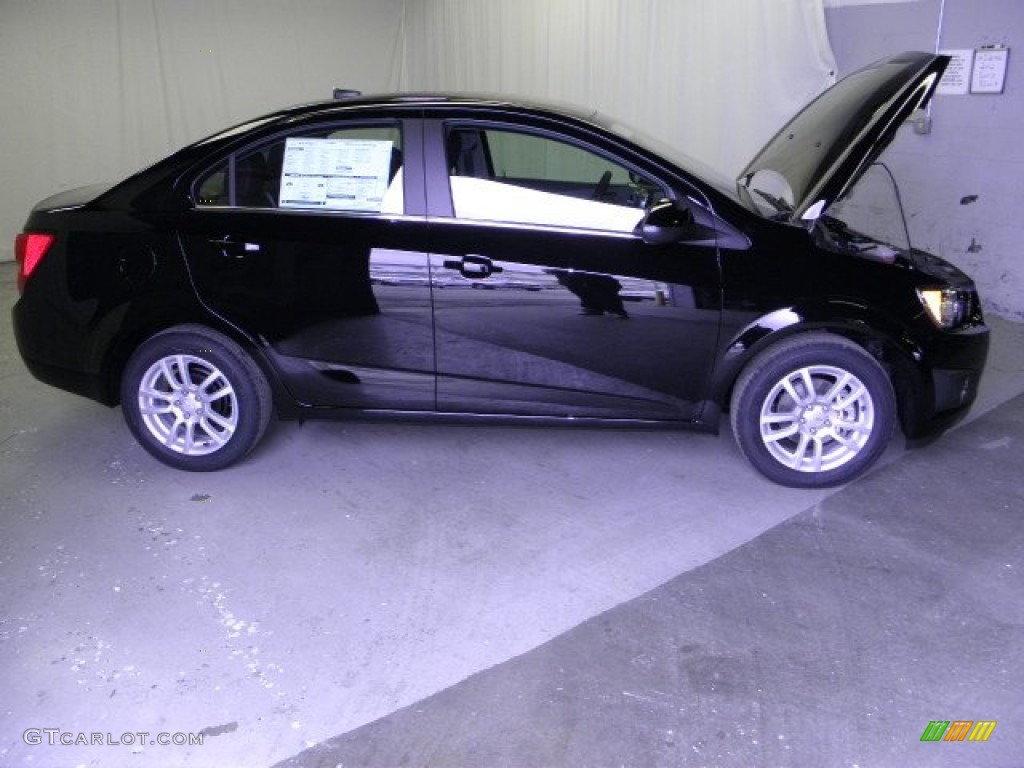 Black 2012 Chevrolet Sonic LT Sedan Exterior Photo #60670892