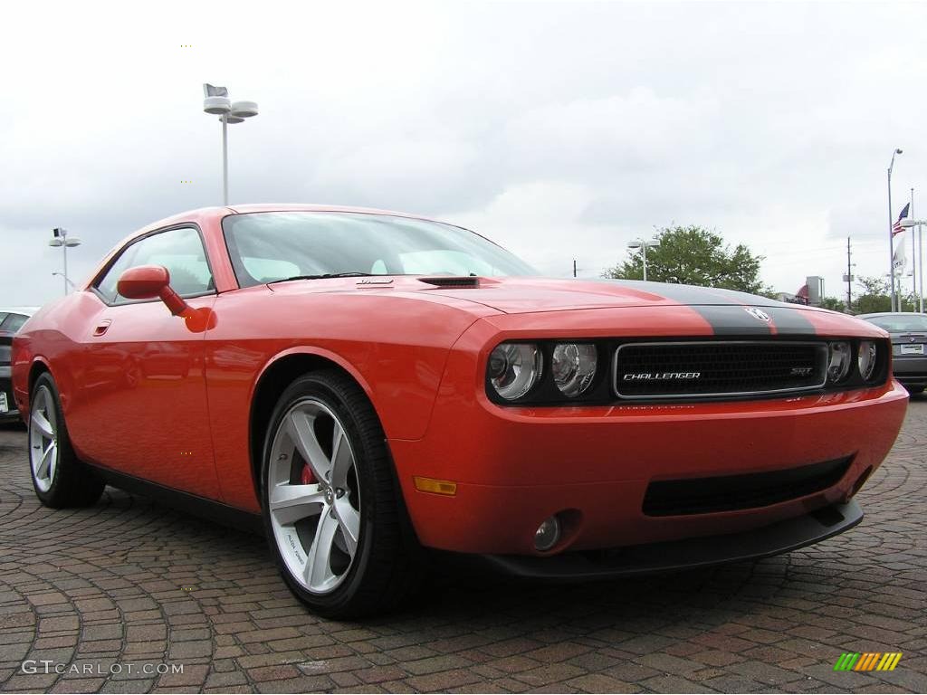 2008 Challenger SRT8 - HEMI Orange / Dark Slate Gray photo #7