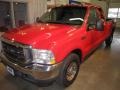 2003 Red Clearcoat Ford F250 Super Duty XLT SuperCab  photo #2