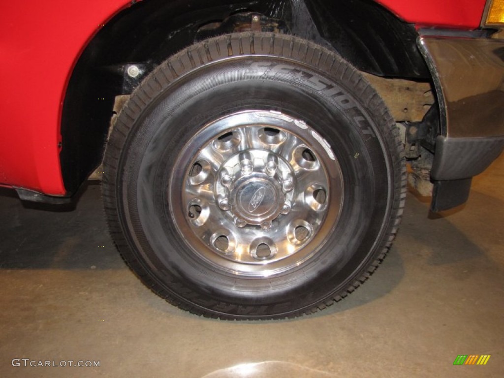 2003 F250 Super Duty XLT SuperCab - Red Clearcoat / Medium Flint Grey photo #8