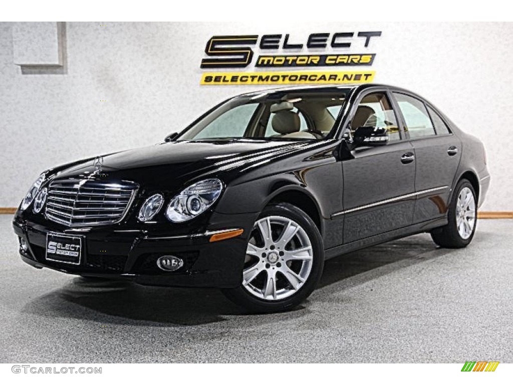 2009 E 350 4Matic Sedan - Black / Cashmere photo #1