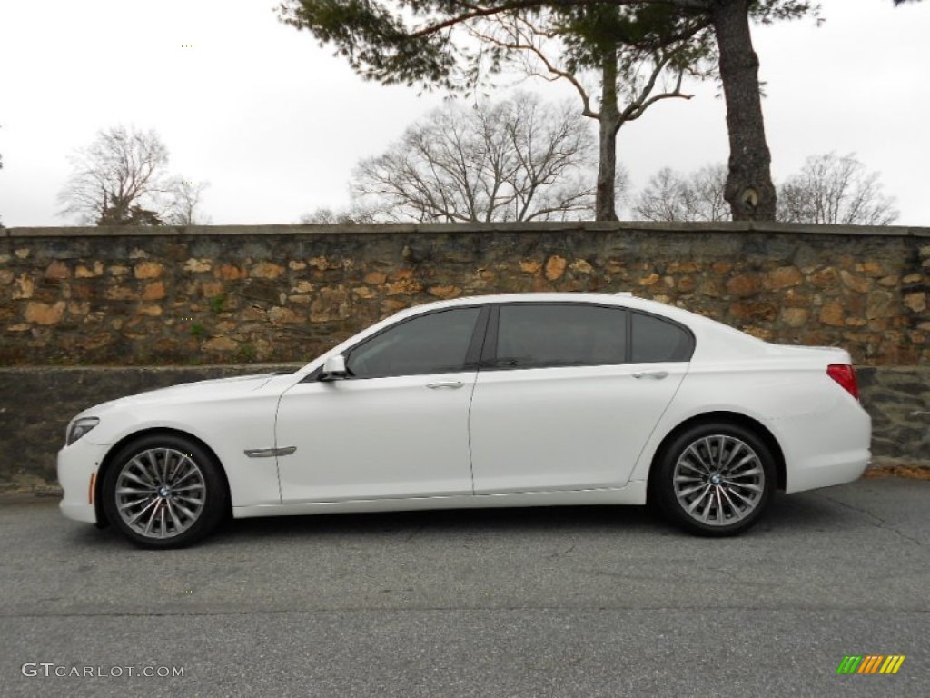 White smoke bmw 750i #3