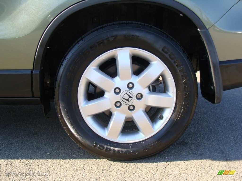 2009 CR-V EX 4WD - Green Tea Metallic / Ivory photo #2