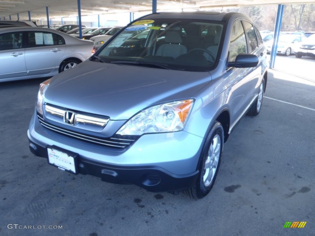 2009 CR-V EX 4WD - Glacier Blue Metallic / Gray photo #26