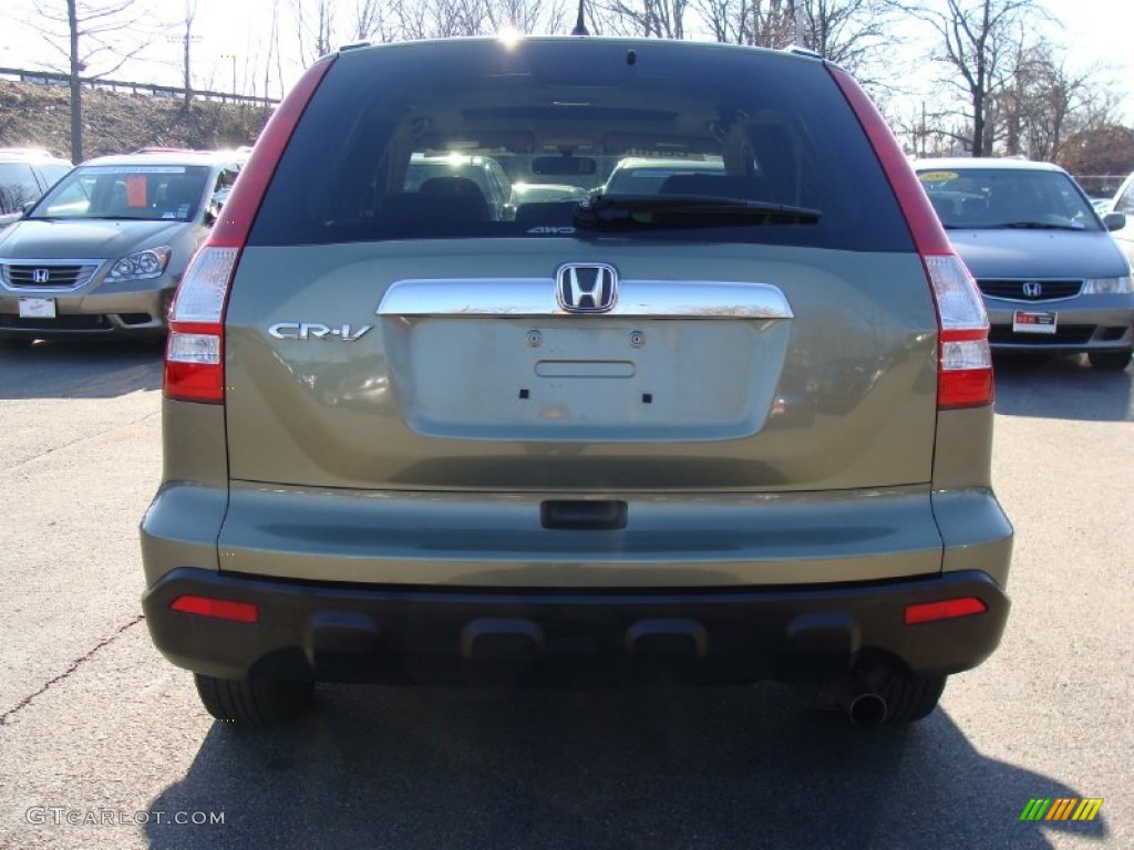 2009 CR-V EX 4WD - Green Tea Metallic / Ivory photo #10