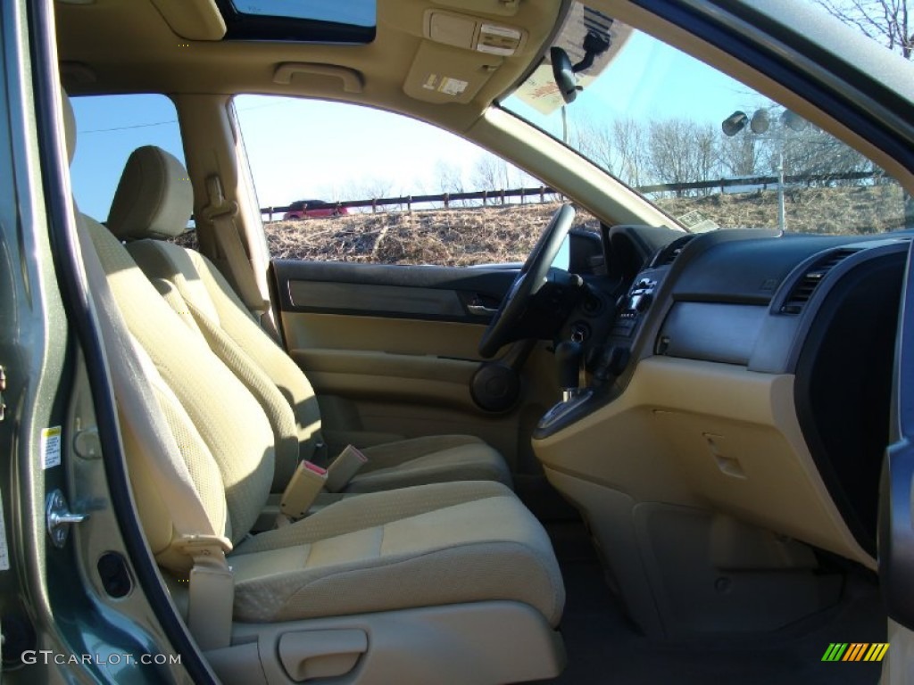 2009 CR-V EX 4WD - Green Tea Metallic / Ivory photo #15