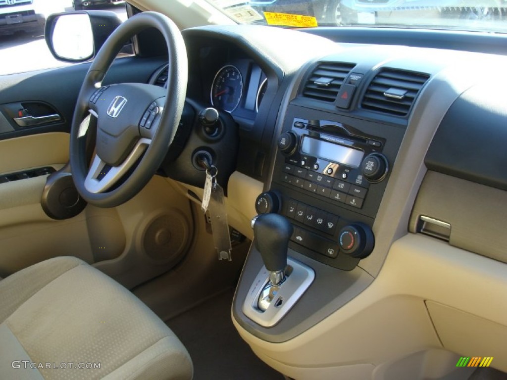 2009 CR-V EX 4WD - Green Tea Metallic / Ivory photo #16