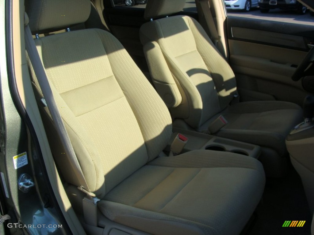 2009 CR-V EX 4WD - Green Tea Metallic / Ivory photo #17