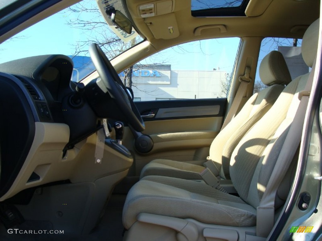 2009 CR-V EX 4WD - Green Tea Metallic / Ivory photo #18
