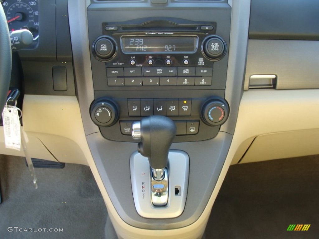 2009 CR-V EX 4WD - Green Tea Metallic / Ivory photo #24