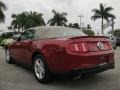 2011 Red Candy Metallic Ford Mustang V6 Convertible  photo #8