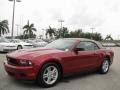 2011 Red Candy Metallic Ford Mustang V6 Convertible  photo #12