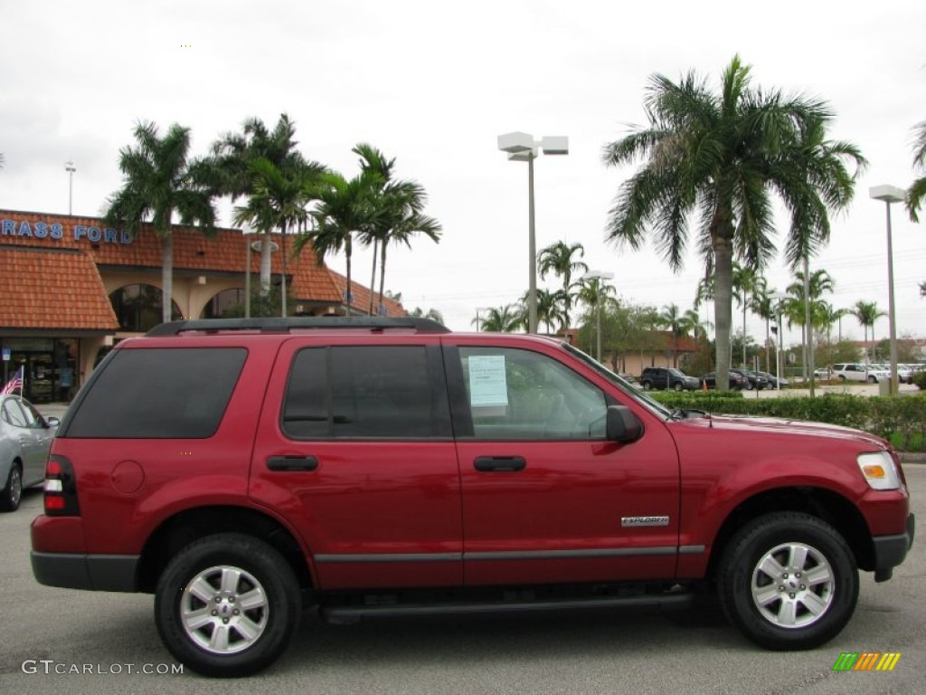 2006 Explorer XLS - Redfire Metallic / Stone photo #5