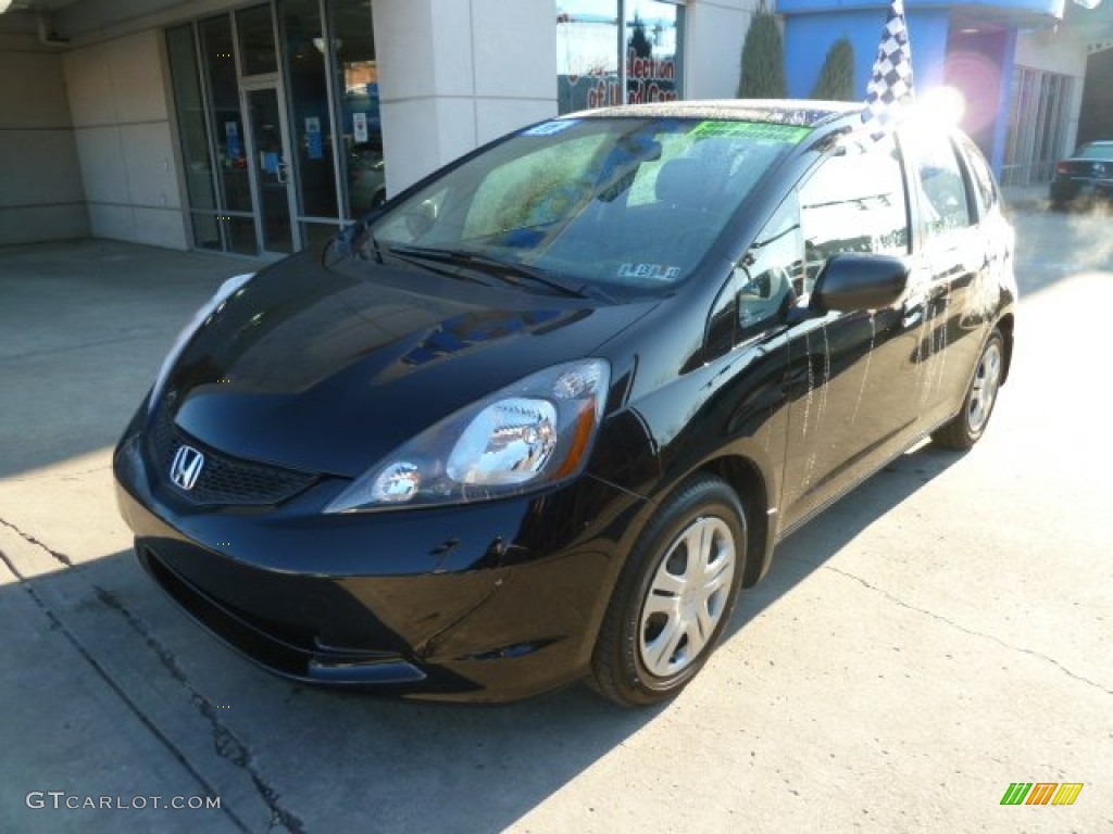 2011 Fit  - Crystal Black Pearl / Gray photo #10