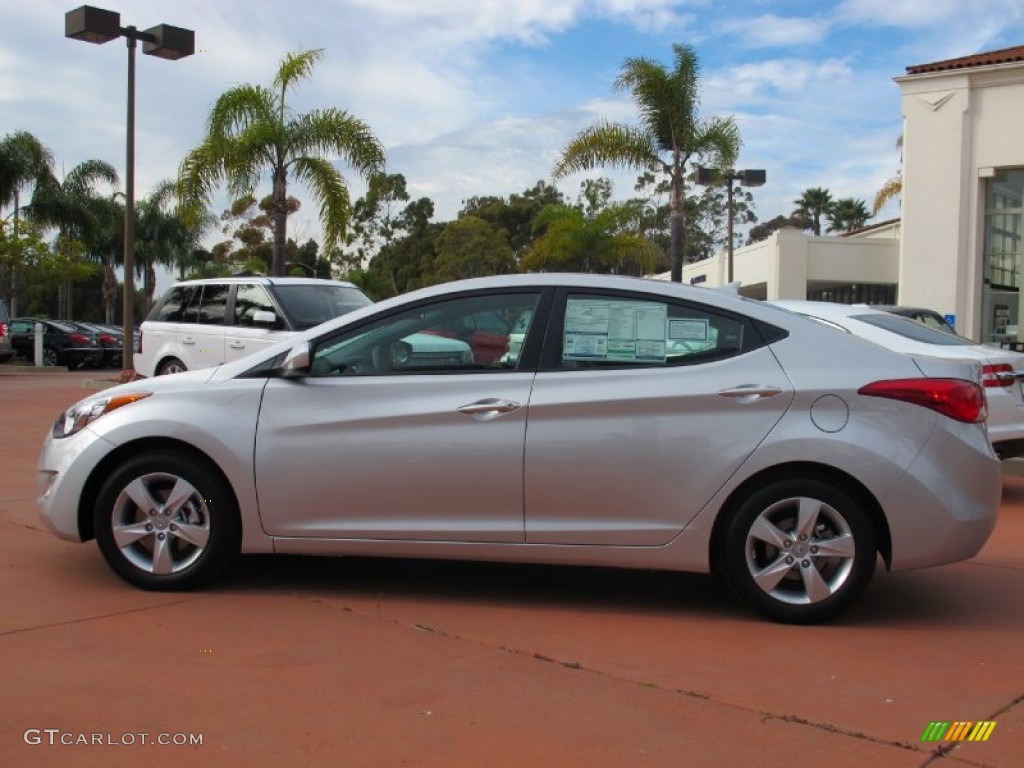 2012 Elantra GLS - Shimmering Silver / Gray photo #2