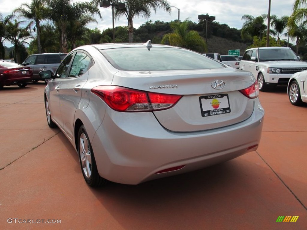 2012 Elantra GLS - Shimmering Silver / Gray photo #3