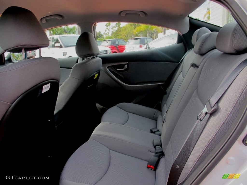 2012 Elantra GLS - Shimmering Silver / Gray photo #4