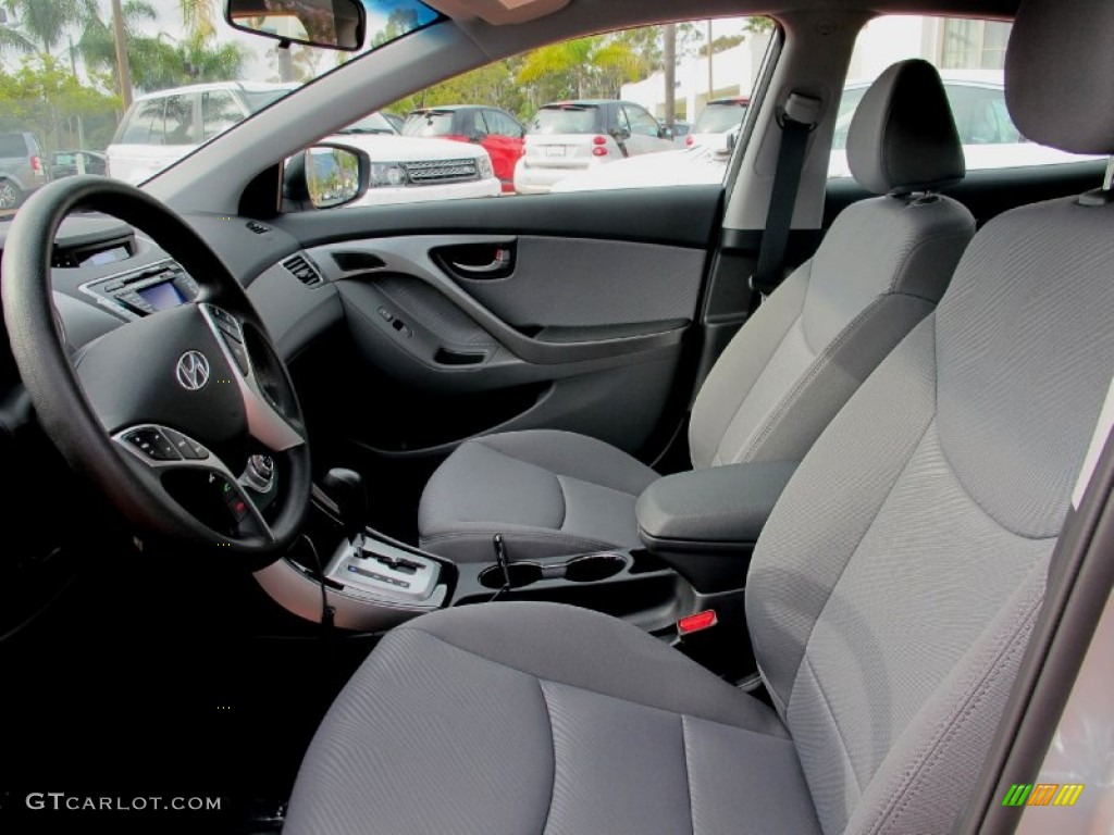 2012 Elantra GLS - Shimmering Silver / Gray photo #5