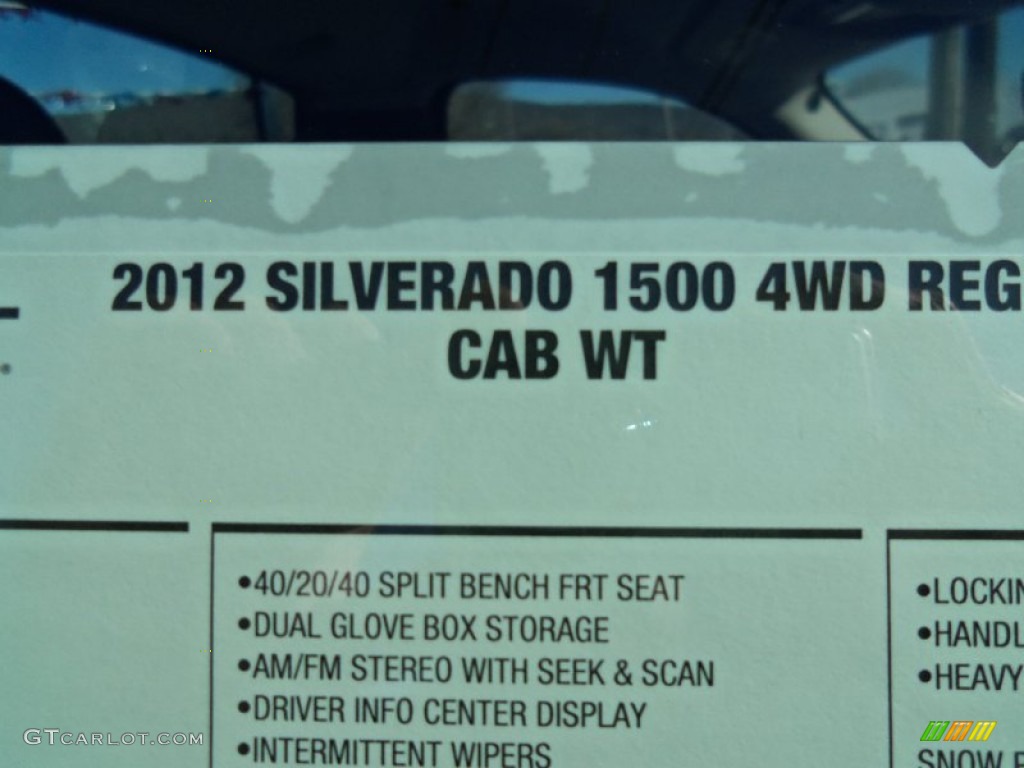 2012 Silverado 1500 Work Truck Regular Cab 4x4 - Mocha Steel Metallic / Dark Titanium photo #30