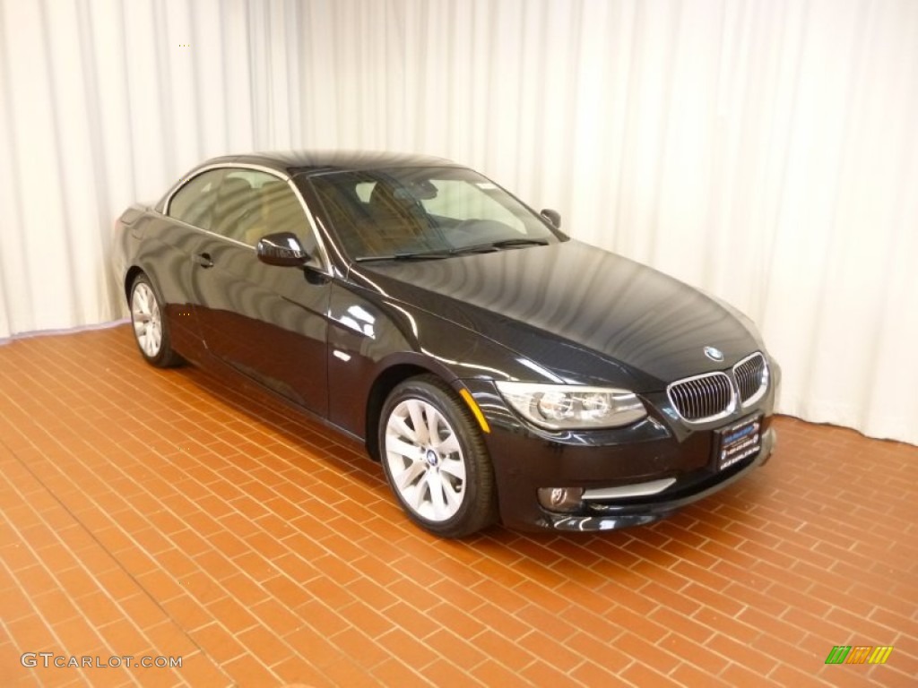 2012 3 Series 328i Convertible - Black Sapphire Metallic / Saddle Brown photo #2