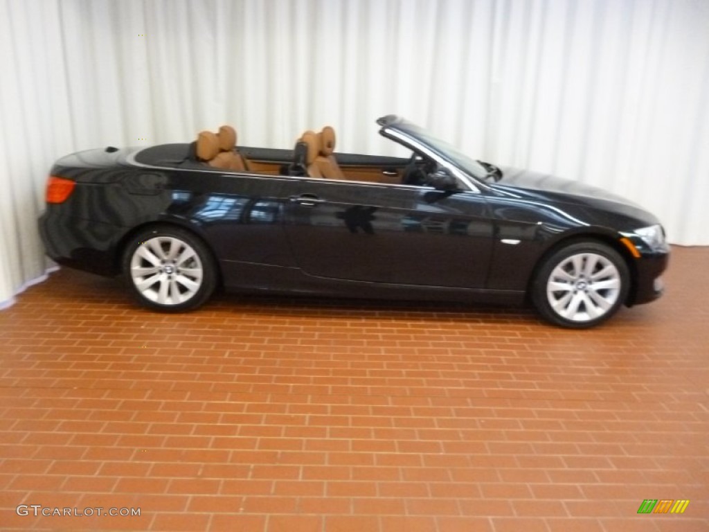 2012 3 Series 328i Convertible - Black Sapphire Metallic / Saddle Brown photo #4