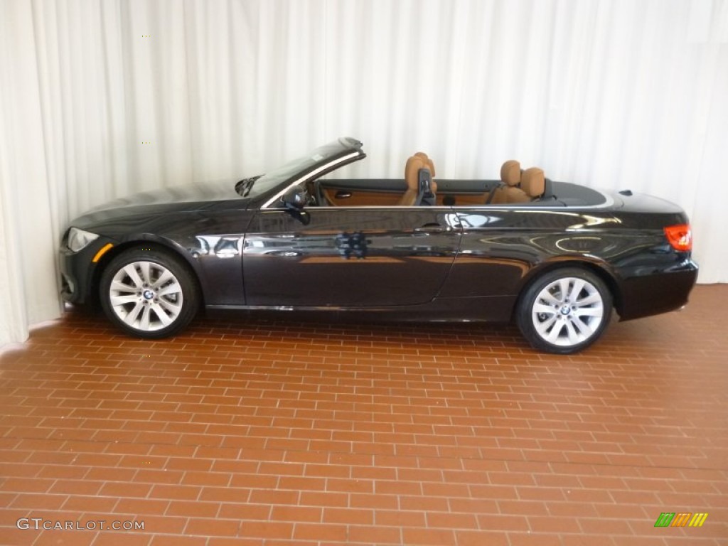 2012 3 Series 328i Convertible - Black Sapphire Metallic / Saddle Brown photo #5