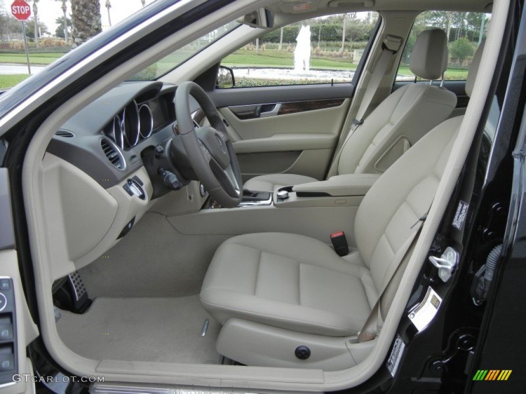 Almond Beige/Mocha Interior 2012 Mercedes-Benz C 250 Sport Photo #60679403