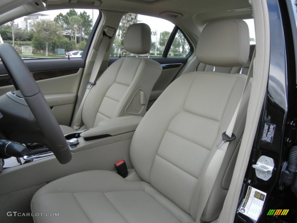 Almond Beige/Mocha Interior 2012 Mercedes-Benz C 250 Sport Photo #60679414