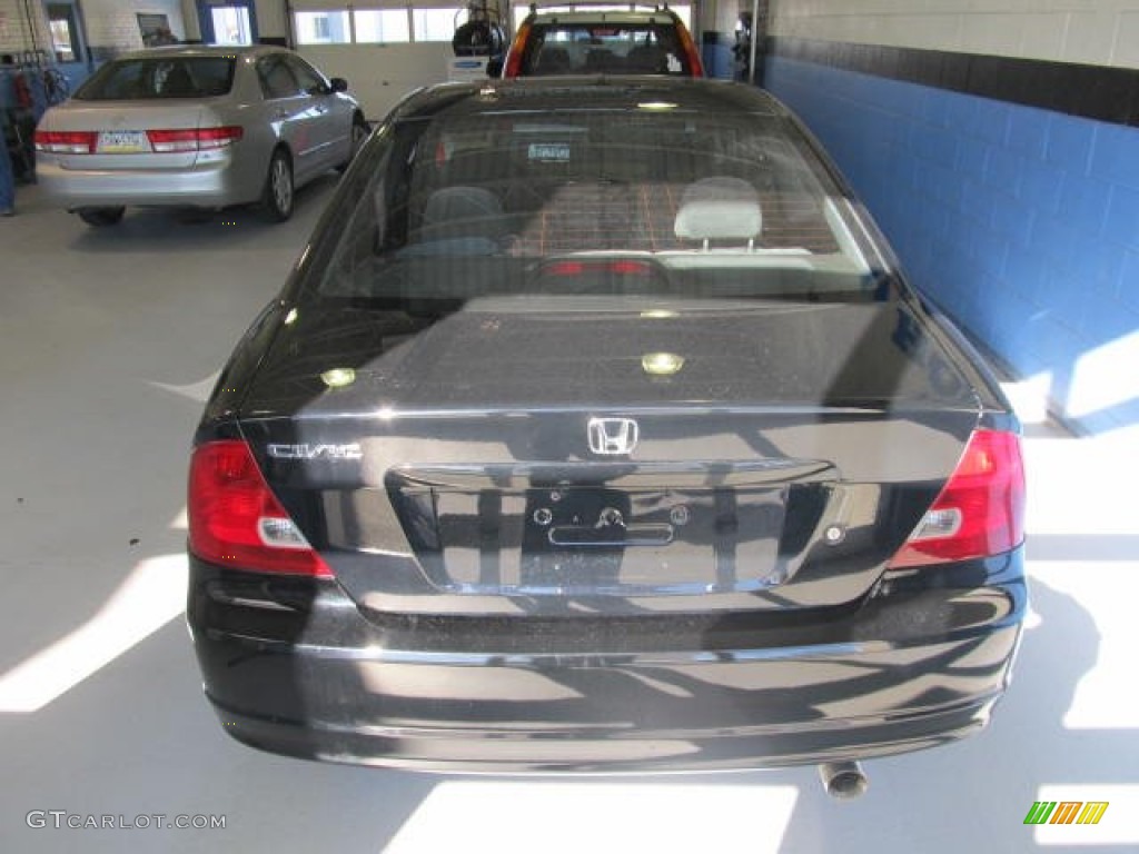2003 Civic EX Coupe - Nighthawk Black Pearl / Black photo #3