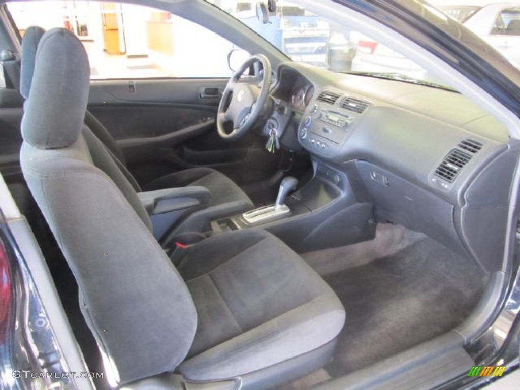 2003 Civic EX Coupe - Nighthawk Black Pearl / Black photo #9