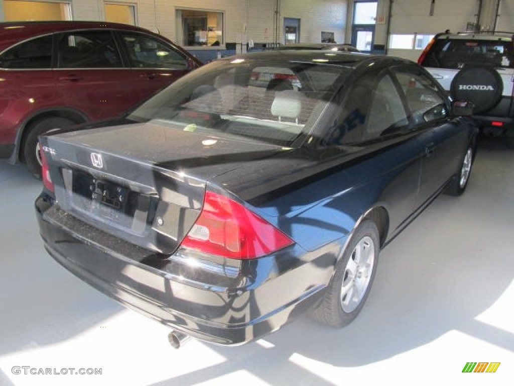 2003 Civic EX Coupe - Nighthawk Black Pearl / Black photo #13