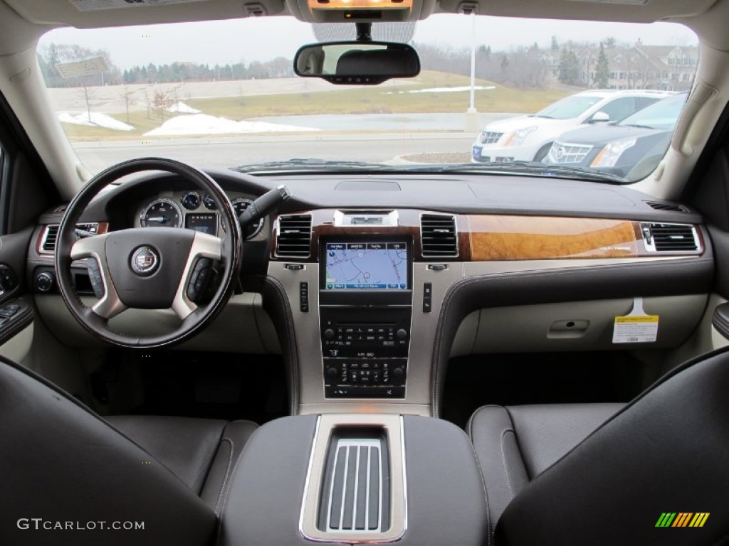 2011 Cadillac Escalade ESV Platinum AWD Cocoa/Light Linen Tehama Leather Dashboard Photo #60680730