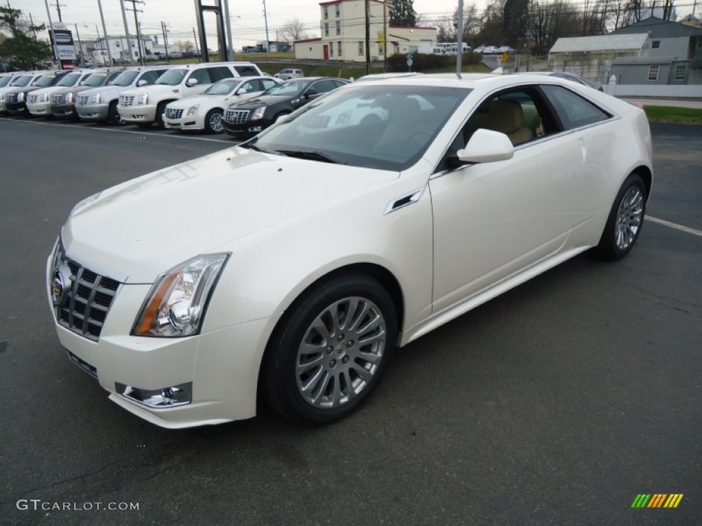 White Diamond Tricoat 2012 Cadillac CTS 4 AWD Coupe Exterior Photo #60682196