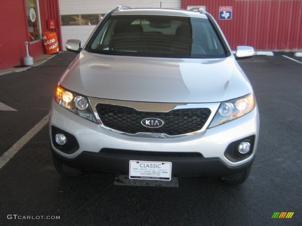 2012 Sorento LX - Bright Silver / Black photo #8