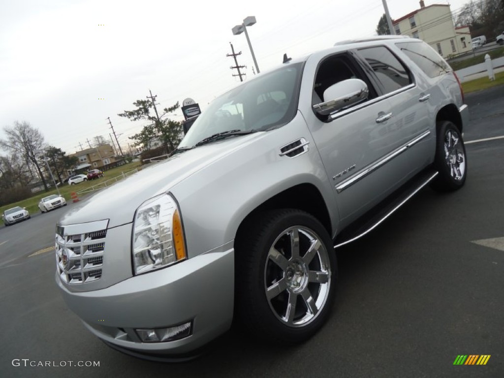 2012 Escalade Luxury AWD - Radiant Silver Metallic / Ebony/Ebony photo #1