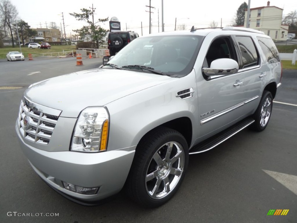 2012 Escalade Luxury AWD - Radiant Silver Metallic / Ebony/Ebony photo #2