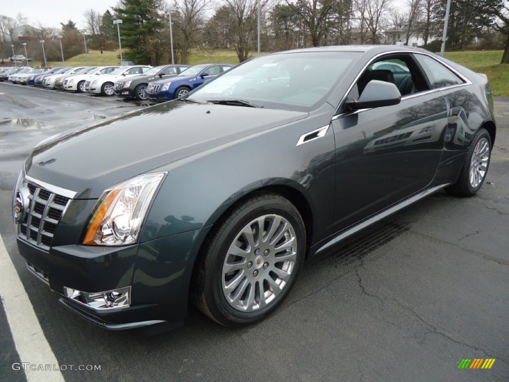 2012 CTS 4 AWD Coupe - Thunder Gray ChromaFlair / Ebony/Ebony photo #2