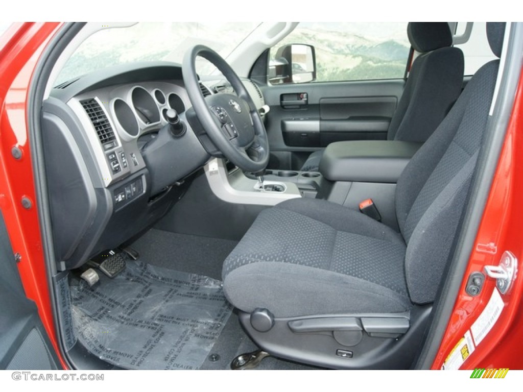 Black Interior 2012 Toyota Tundra Double Cab 4x4 Photo #60683924