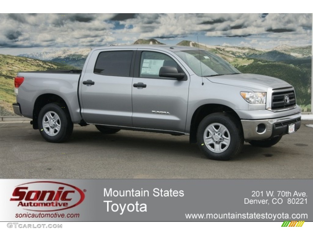 2012 Tundra CrewMax 4x4 - Silver Sky Metallic / Black photo #1