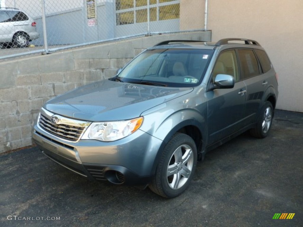 2009 Forester 2.5 X Limited - Sage Green Metallic / Platinum photo #1