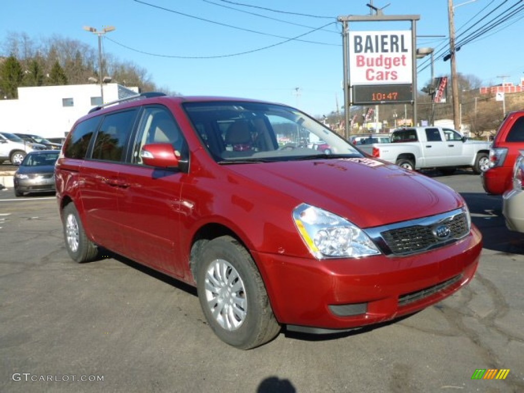 2011 Sedona LX - Claret Red / Beige photo #1