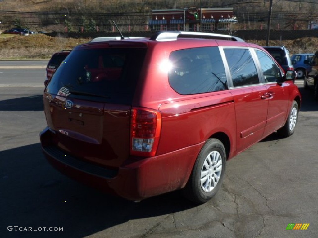 2011 Sedona LX - Claret Red / Beige photo #7