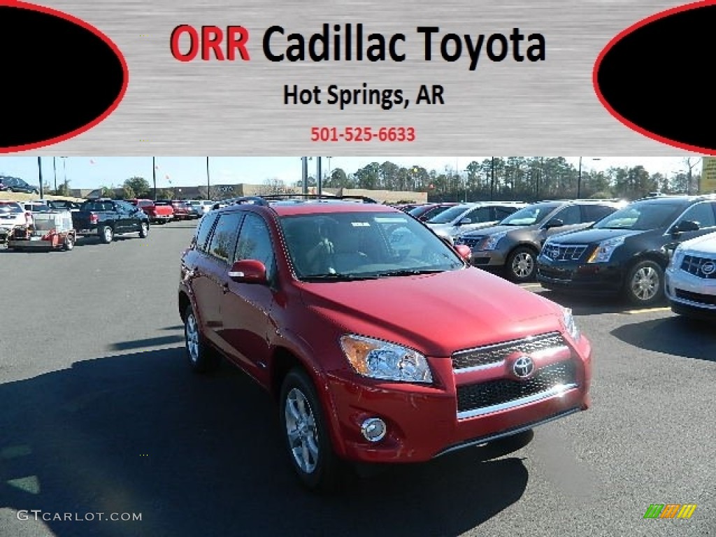 2011 RAV4 Limited - Barcelona Red Metallic / Ash photo #1