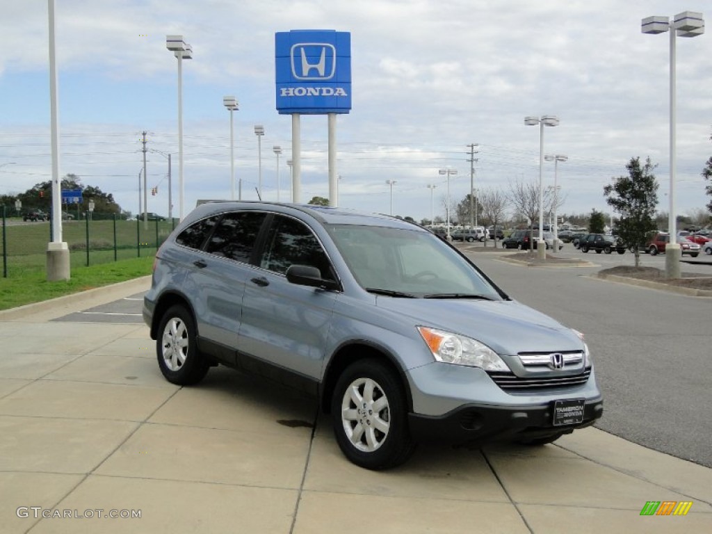 2009 CR-V EX - Glacier Blue Metallic / Gray photo #2