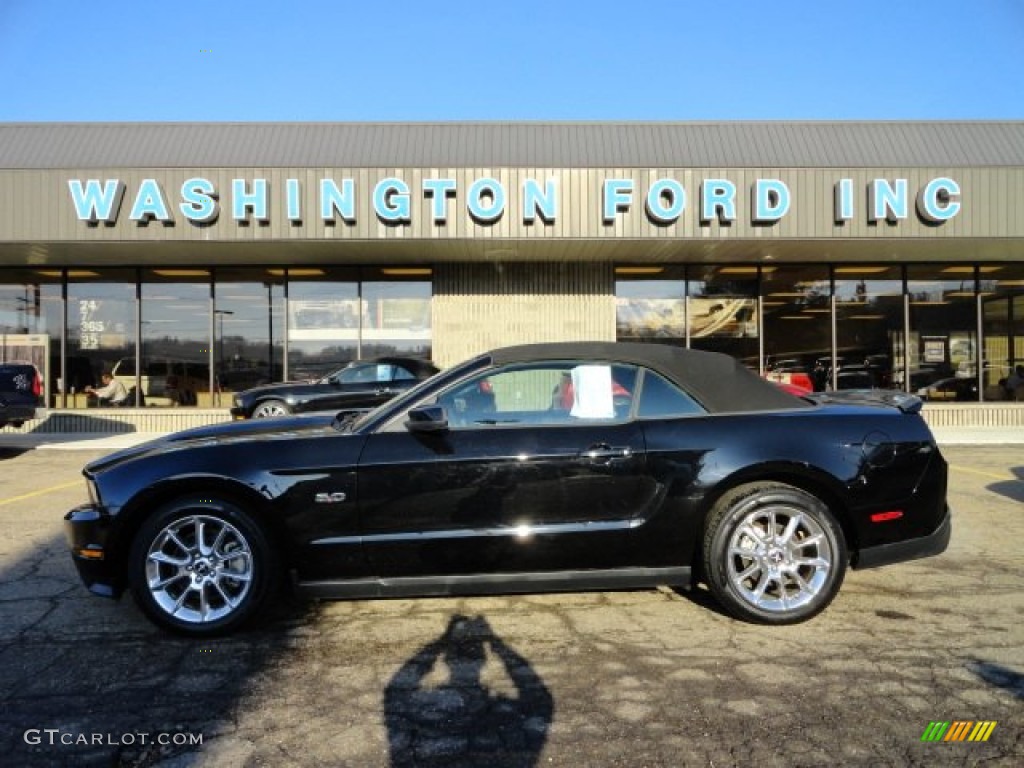 2011 Mustang GT Premium Convertible - Ebony Black / Charcoal Black/Cashmere photo #1